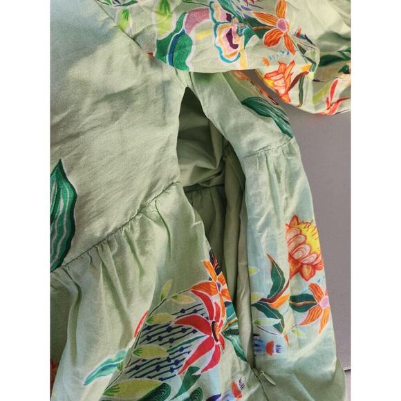 NWT Farm Rio Off-The-Shoulder Tiered Floral Midi Dress Sz LP Petite #9J416 - Picture 12 of 12